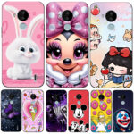 Caso Para nokia c30 Telefone Capa Traseira Silicone Macio Preto Tpu Rosa Engraçado Bonito Dos Desenhos Animados Unicórni