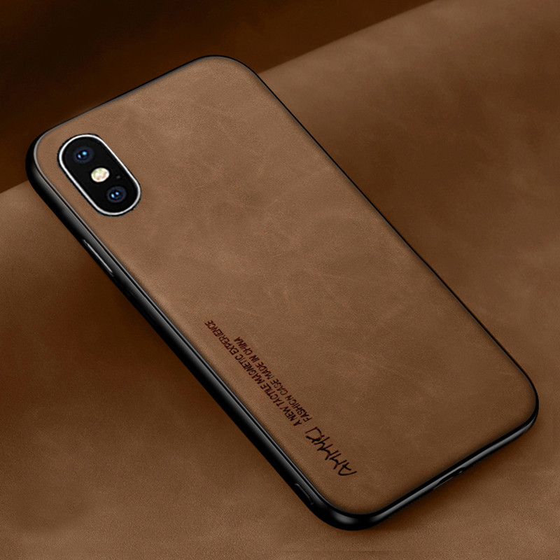 Anual Melhor Capa De Couro Macio Para Apple Iphone X XS MAX XR TPU Silicone Pára-Choques Caso